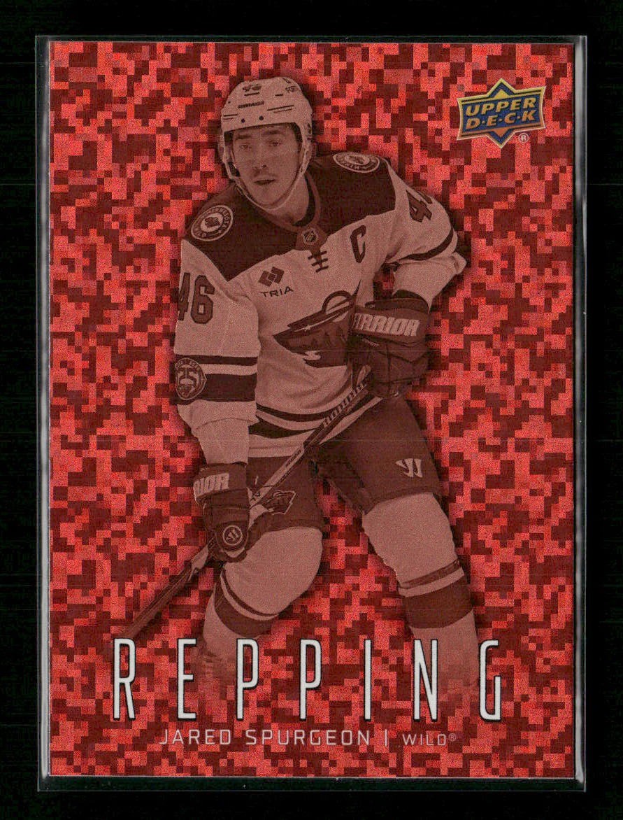 2026-27 Upper Deck Series 1 Jared Spurgeon Repping Speckle 1:38 SP #RP-8