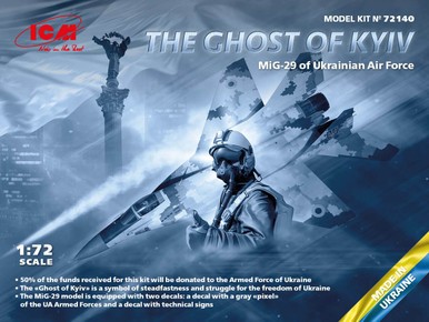ICM 72140 1/72 the Ghost of Kyiv MIG-29 Ukrainian Air Force Plastic