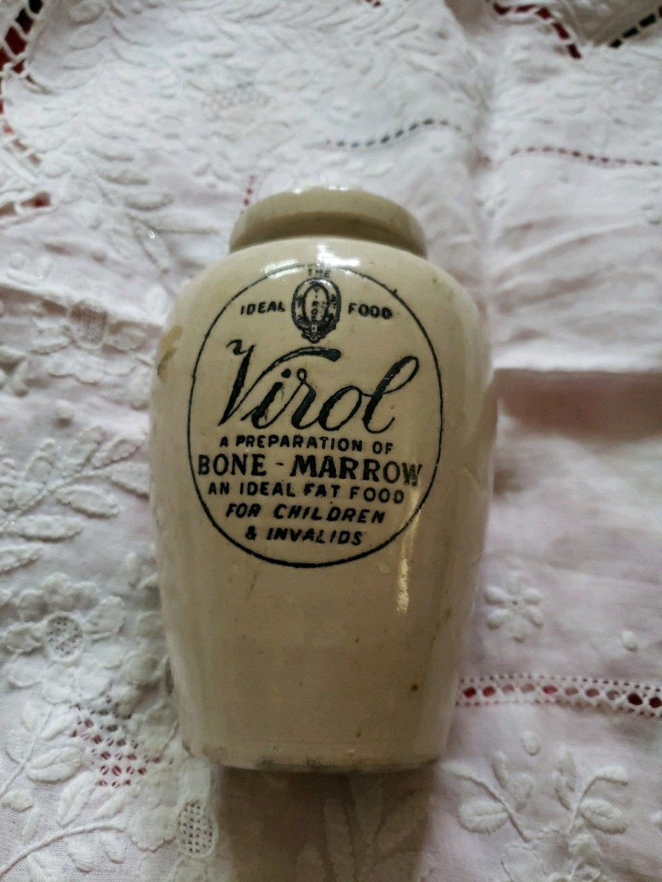 Antique Virol Ironstone Jar, 5.5\