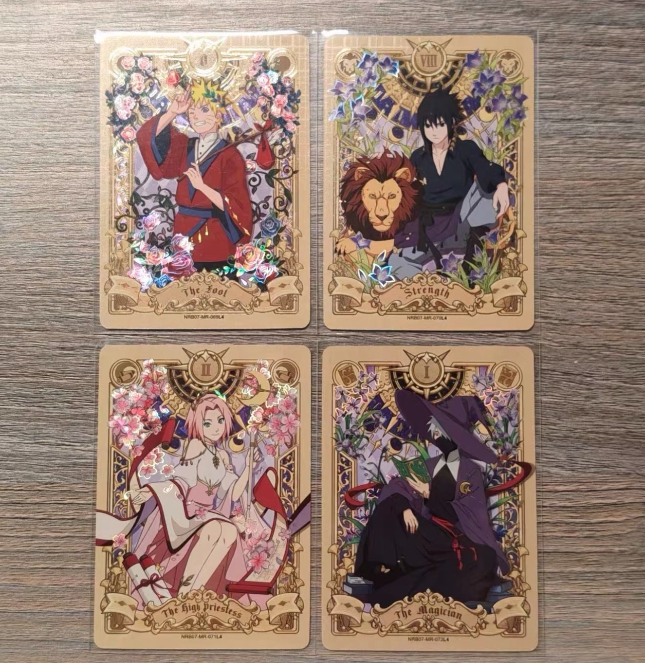Kayou Naruto MR Tarot Card Complete Set 4 Cards NRB07 NearMint Kayou Naruto MR Tarot Card Complete Set 4 Cards NRB07 NearMint