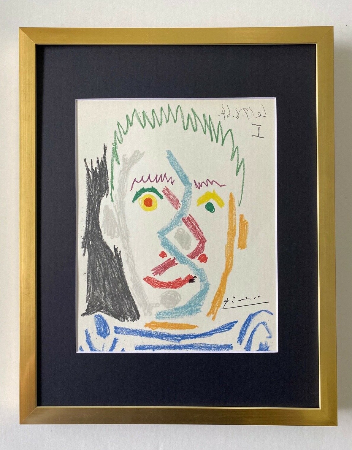 PABLO PICASSO + 1964 SIGNED SUPERB PRINT MATTED 11 X 14 + LIST $695