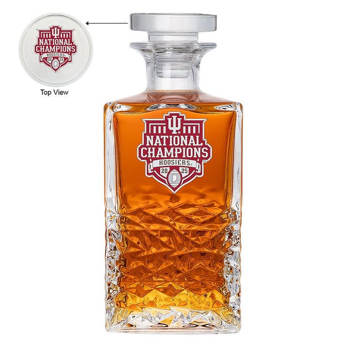 2025-26 Indiana Hoosiers National Champ Heritage Decanter 2025-26 Indiana Hoosiers National Champ Heritage Decanter