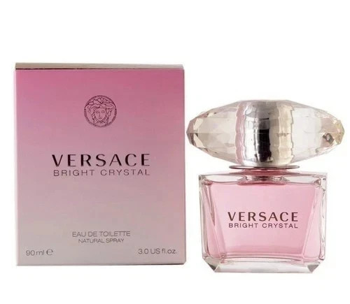 USA-Versace Pink Bright Crystal Toilette, Perfume for Women, 3 Oz
