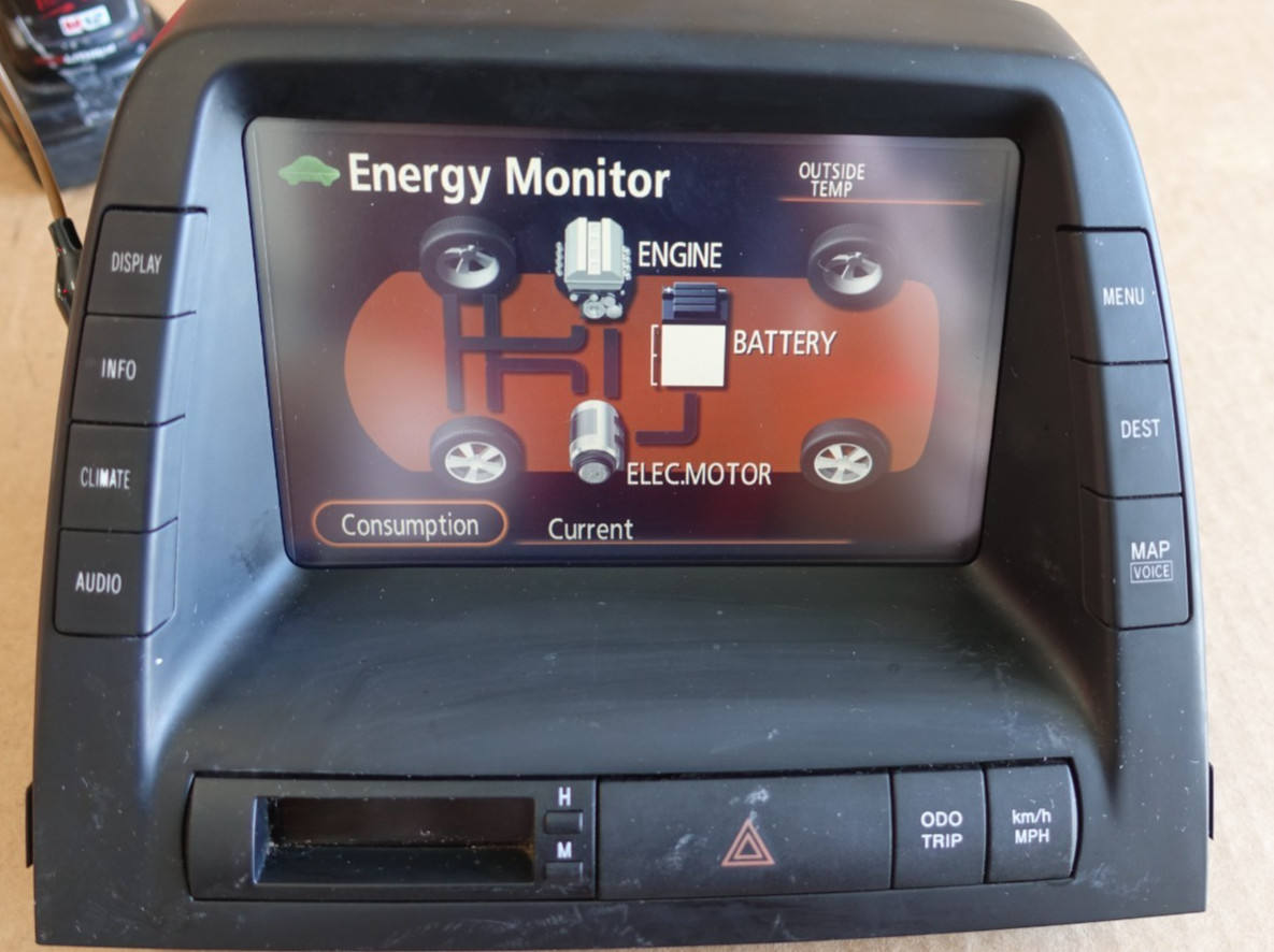 REFURBISHED TESTED 2007 TOYOTA PRIUS NAV DISPLAY SCREEN HI-RES 86110-47220