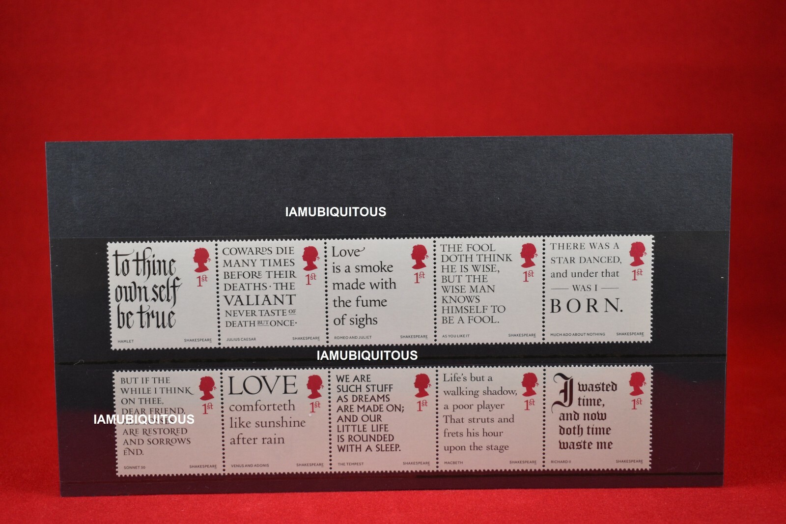 Shakespeare Royal Mail Stamp Mint Never Hinged Set of 10.Free postage FV £17.00 Shakespeare Royal Mail Stamp Mint Never Hinged Set of 10.Free postage FV £17.00