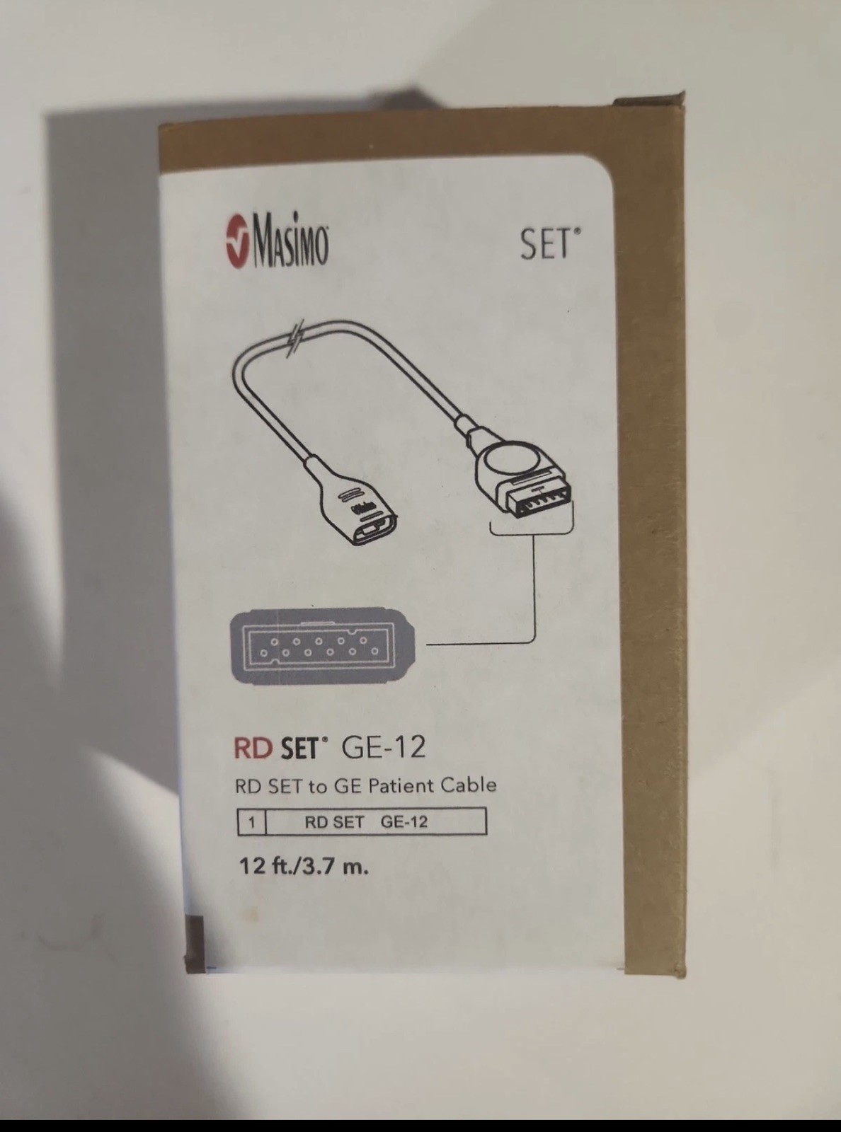 Masimo 4085 RD SET GE-12 Patient Cable (RD SET to GE) – Brand New Masimo 4085 RD SET GE-12 Patient Cable (RD SET to GE) – Brand New