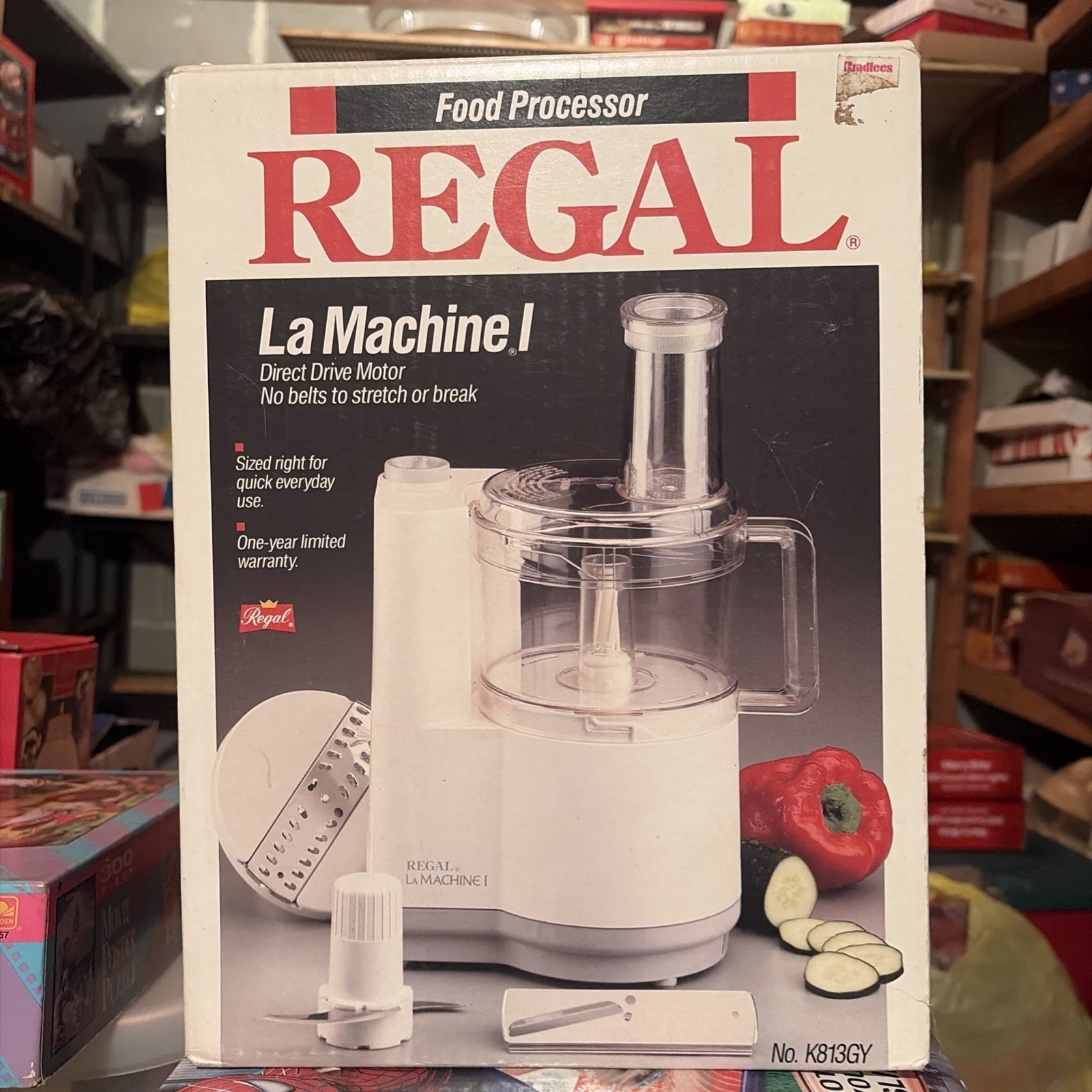 Vintage Regal La Machine 1 Food Processor NEW Open Box V813 Vintage Regal La Machine 1 Food Processor NEW Open Box V813
