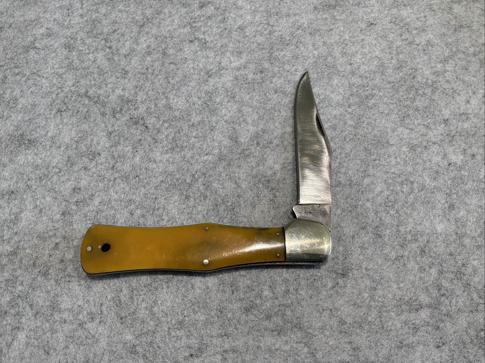 Vintage Olcut Union Cut Co Coke Bottle Pocket Knife No Cracks Good Snap