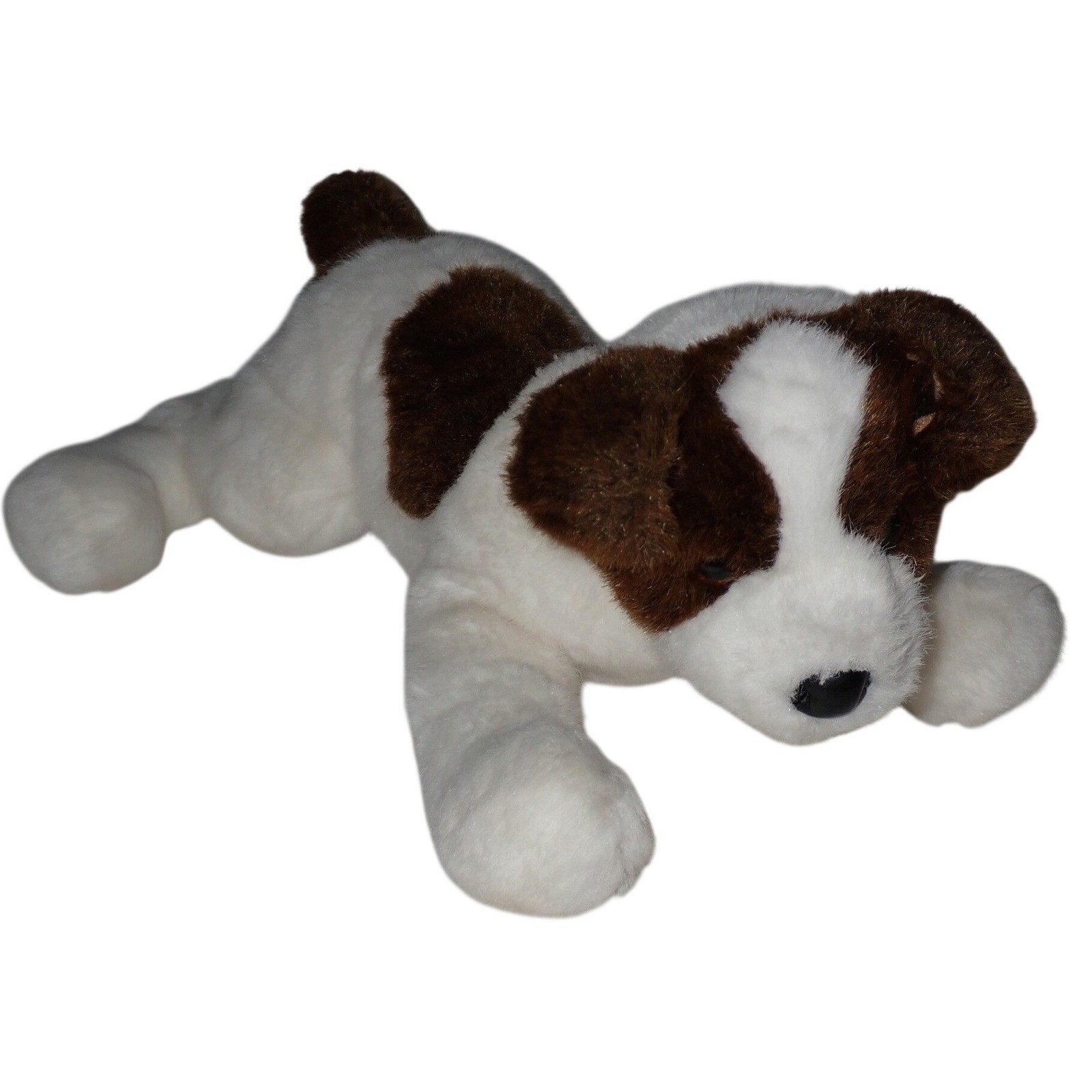 Douglas Cuddle Toys Jack Russell Terrier Dog Plush White Brown Vintage Realistic