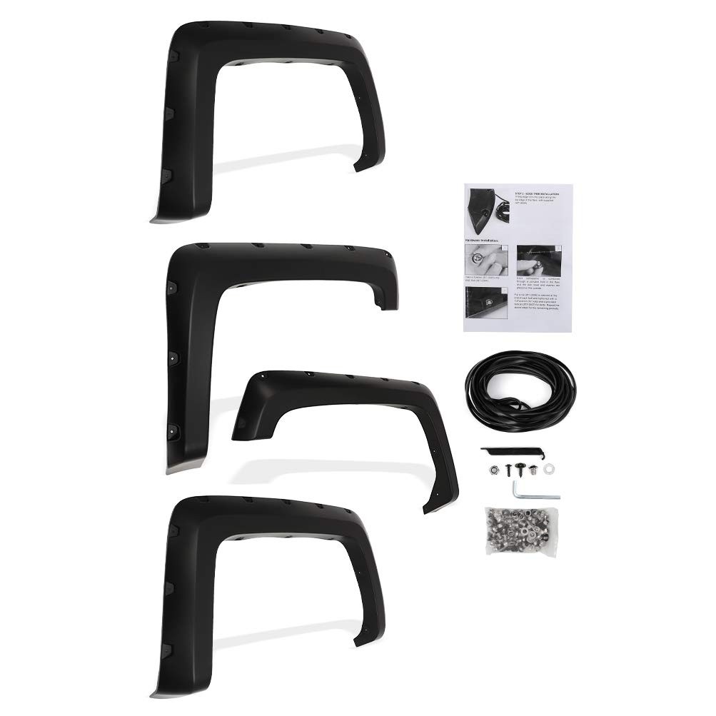 Fender Flares For Chevy Silverado 2500 3500 6.5\'/8\' Bed 2014-2018