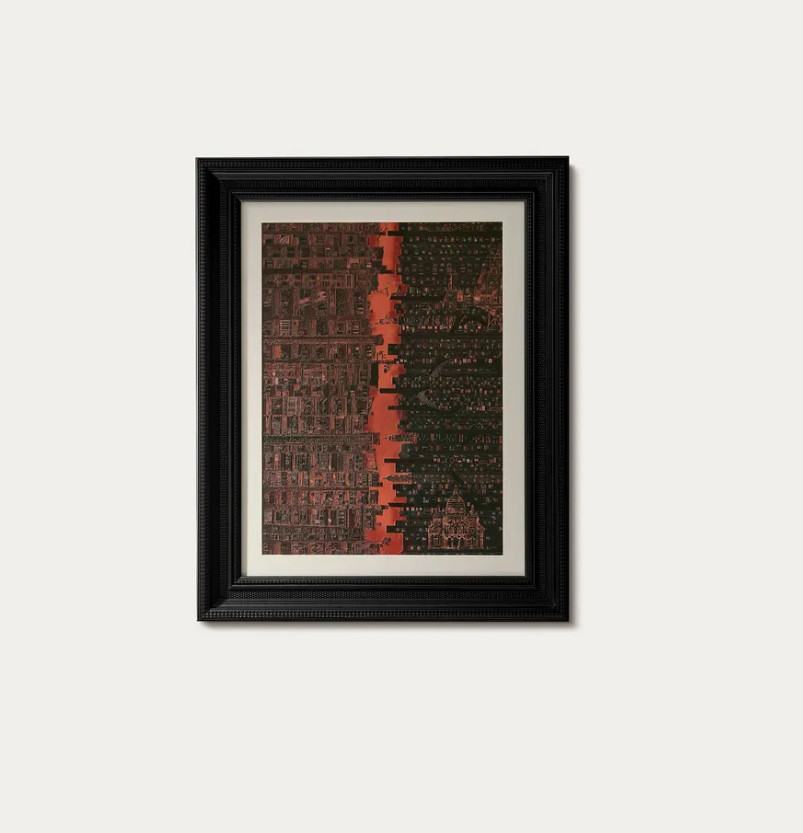 Best Selling Hernest Fracture Framed Wall Art - Black & Brown Best Selling Hernest Fracture Framed Wall Art - Black & Brown