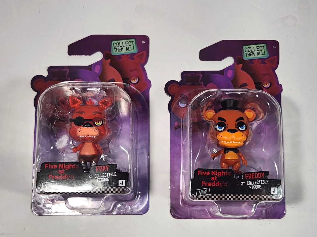 Five Nights at Freddy\'s Creepy Cuties Figures By Jazwares Foxy & Freddy Sealed Five Nights at Freddy\'s Creepy Cuties Figures By Jazwares Foxy & Freddy Sealed