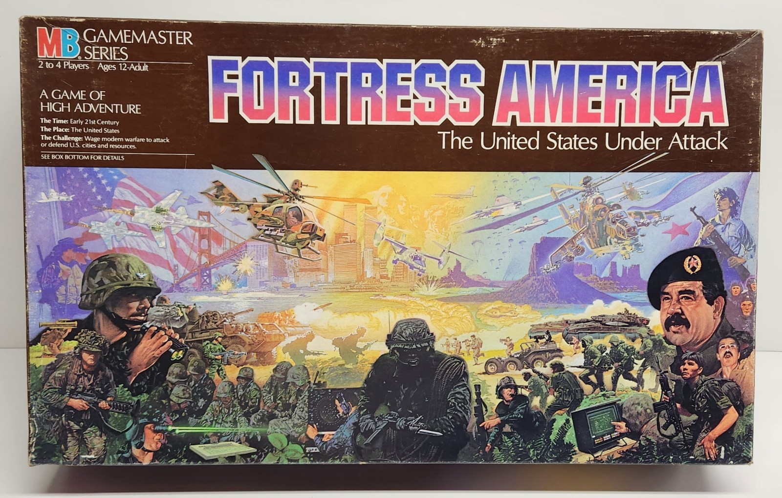 Vintage 1986 Fortress America Board Game Milton Bradley Gamemaster Series PARTS