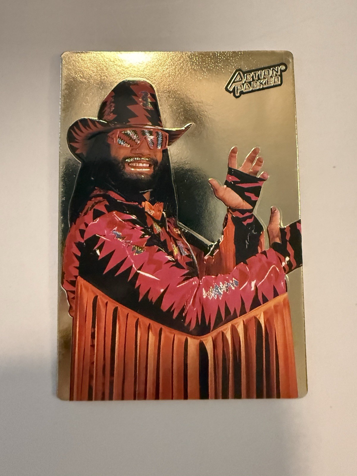 1994 Action Packed WWF - Prototype Macho Man Randy Savage #1 VERY RARE 1994 Action Packed WWF - Prototype Macho Man Randy Savage #1 VERY RARE