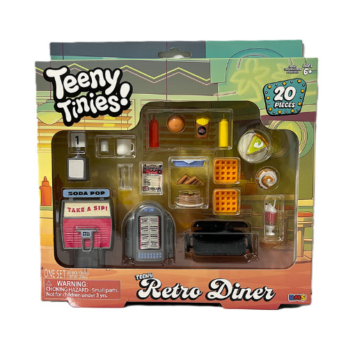 RMS Teeny Tinies Teeny Retro Diner Playset 20 Pieces Jukebox & Soda Machine 6+ RMS Teeny Tinies Teeny Retro Diner Playset 20 Pieces Jukebox & Soda Machine 6+