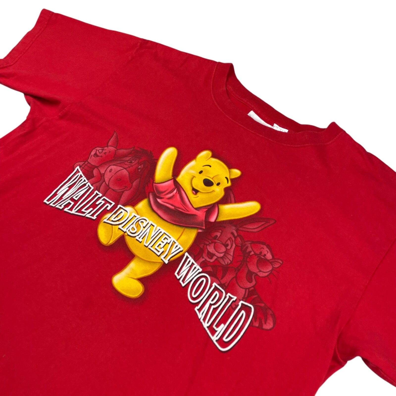 VTG Walt Disney World Winnie The Pooh 100% Cotton T-Shirt Red • USA • Large VTG Walt Disney World Winnie The Pooh 100% Cotton T-Shirt Red • USA • Large