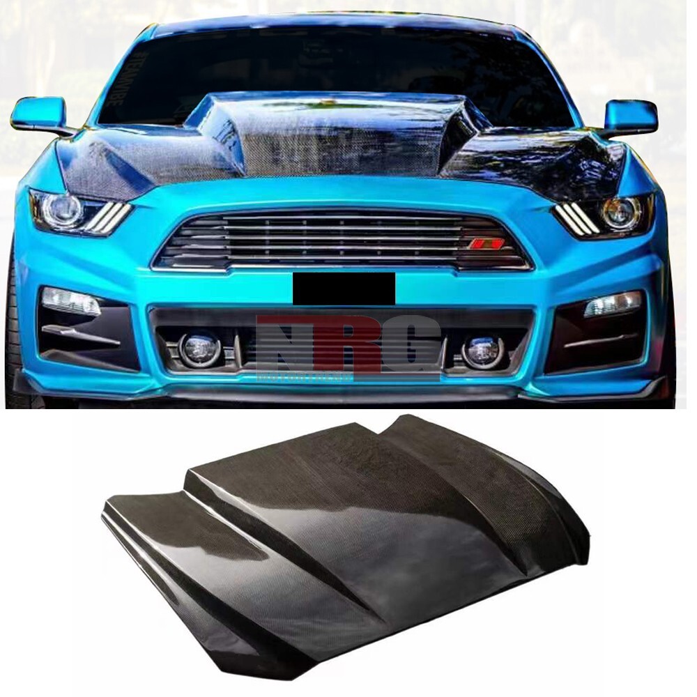 for 2015-2017 Mustang Ford SC style Cowl Carbon Fiber Hood