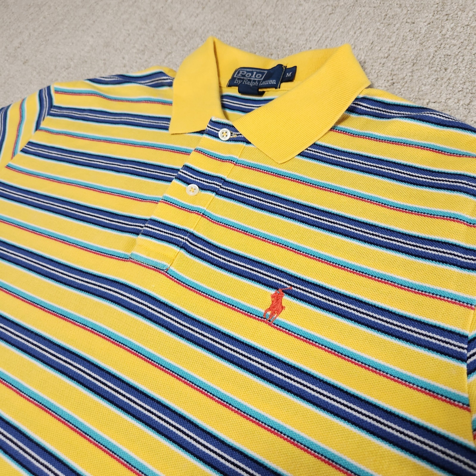 Vintage Polo Ralph Lauren Shirt Men Medium Aztec Blanket Striped Navajo Native Vintage Polo Ralph Lauren Shirt Men Medium Aztec Blanket Striped Navajo Native