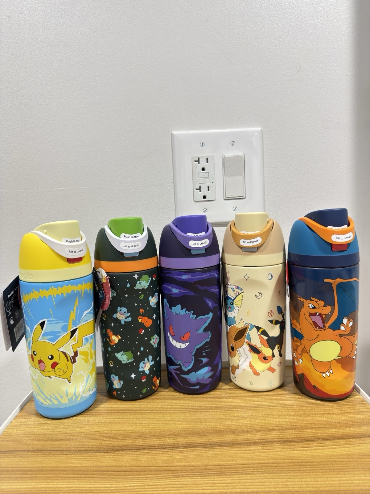 POKEMON x OWALA Water Bottle FULL SET OF 5 IN HAND SOLD OUT COMPLETE SET