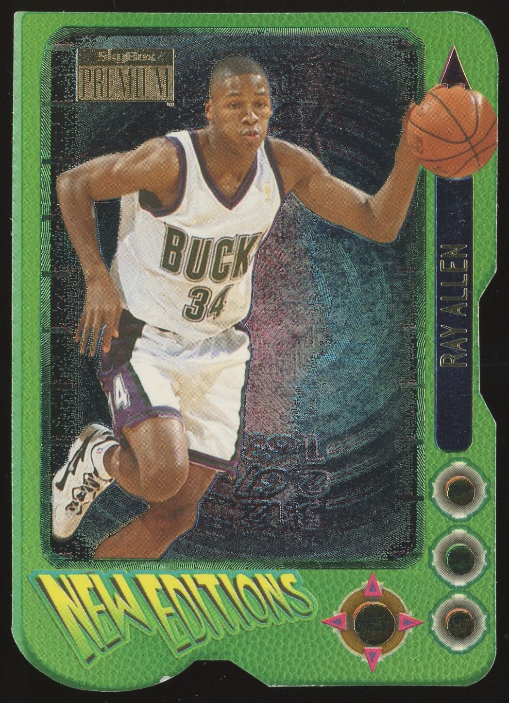 1996-97 Skybox Premium New Editions Ray Allen #2 Milwaukee Bucks Rookie RC