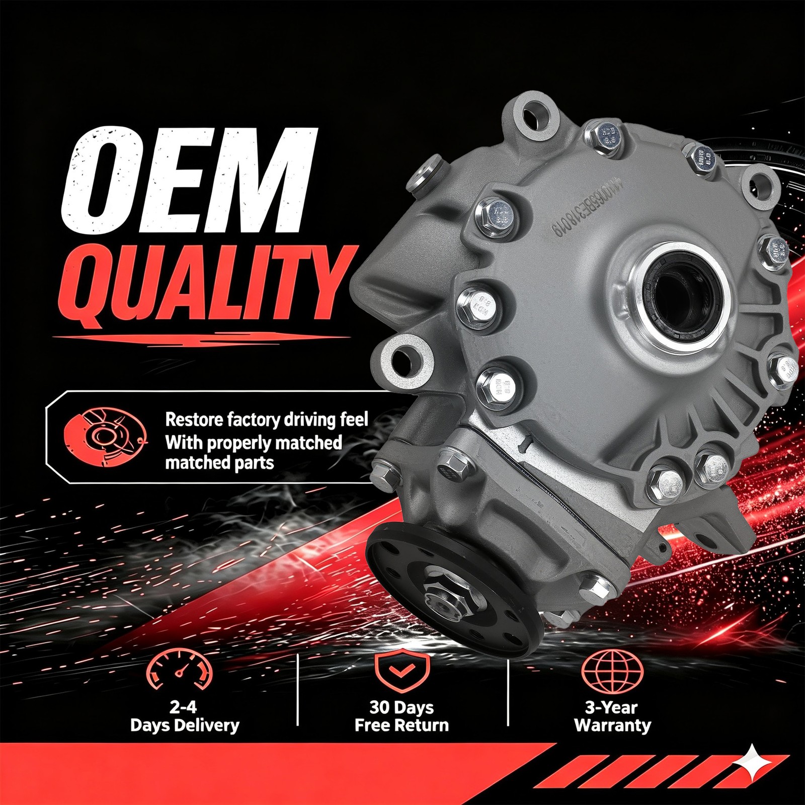 Front Axle Differential Assembly For 16-23 Mercedes-Benz C300 E350 A2053304207 Front Axle Differential Assembly For 16-23 Mercedes-Benz C300 E350 A2053304207