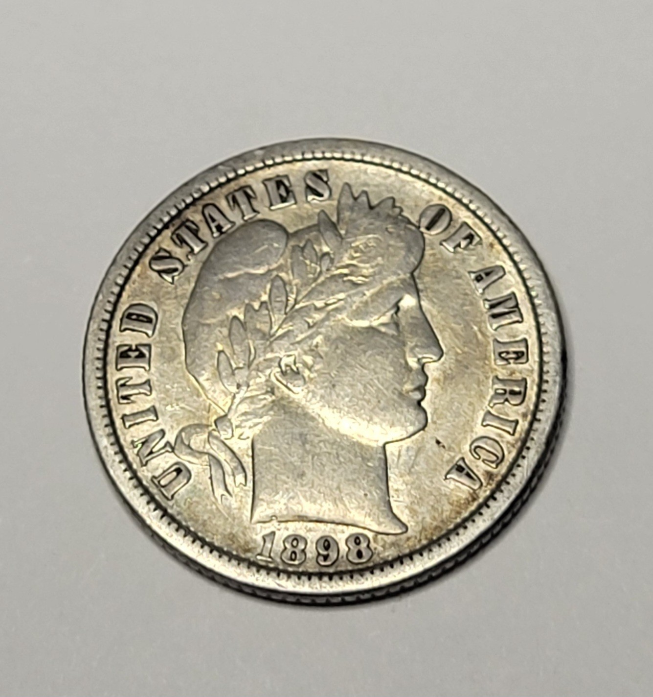 1898-O Barber Dime XF Details