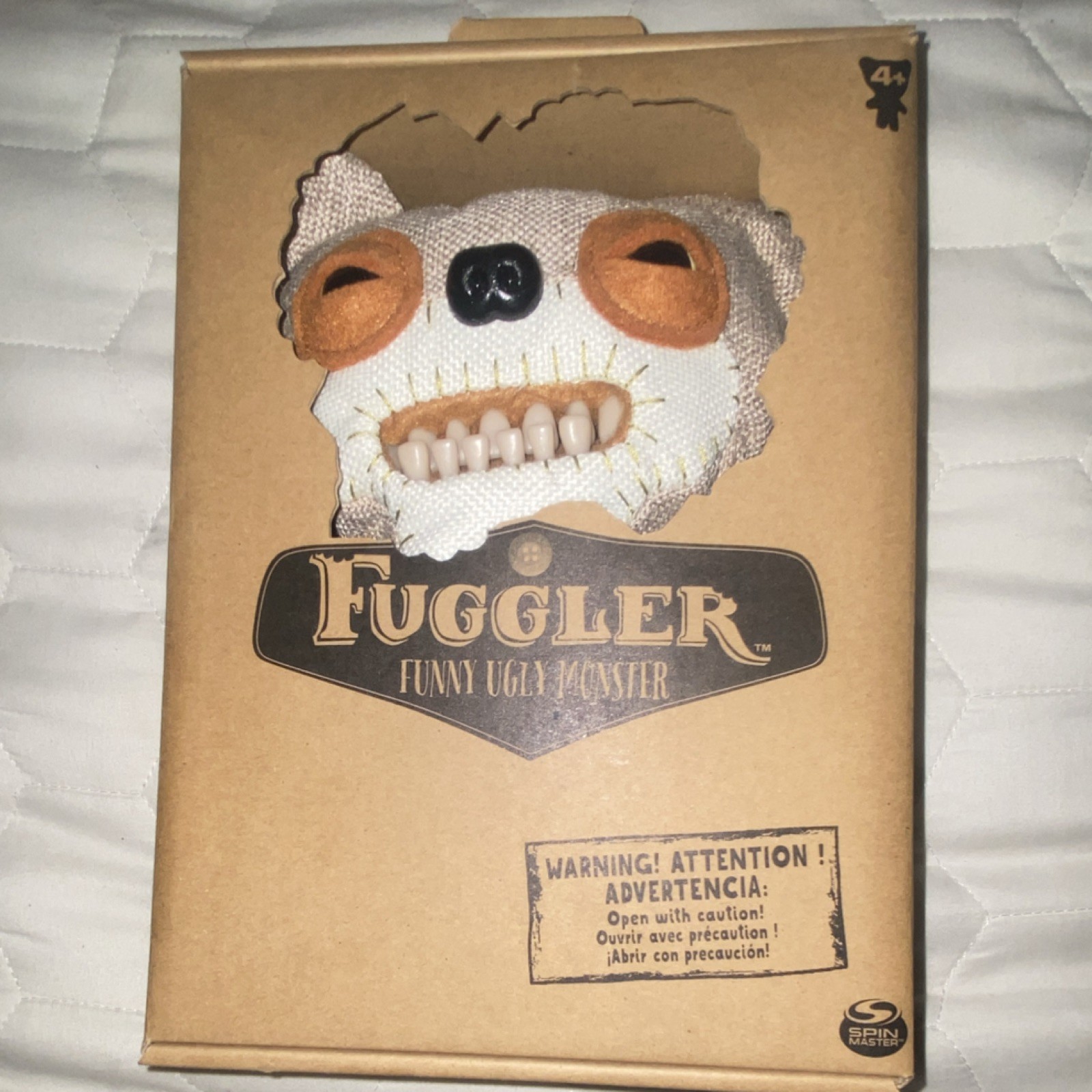 Rare Spin Master Fuggler Bear Stuffed Animal Brown/White Glow-in-the-Dark 4+ Rare Spin Master Fuggler Bear Stuffed Animal Brown/White Glow-in-the-Dark 4+