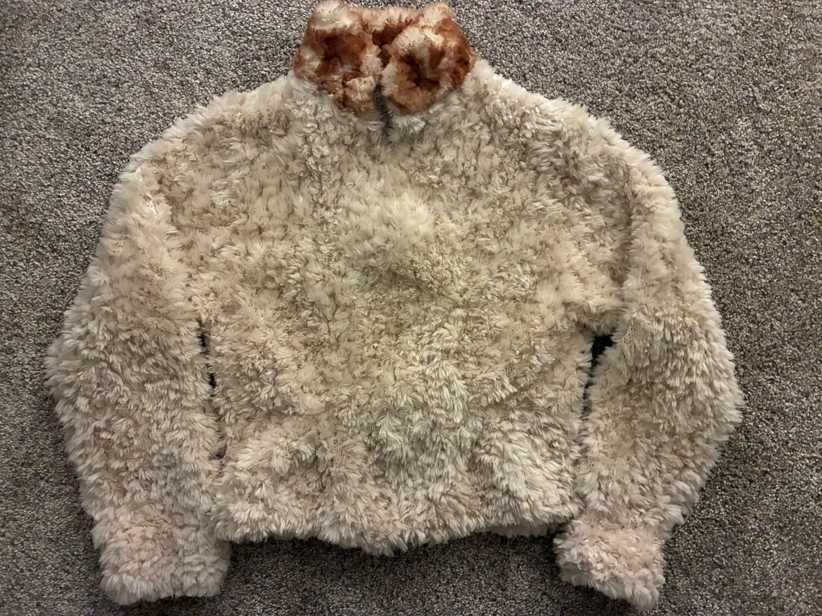 Paula Lishman Knit Fur Cream Beaver Fur Jacket size Small, Handmade Womens Paula Lishman Knit Fur Cream Beaver Fur Jacket size Small, Handmade Womens