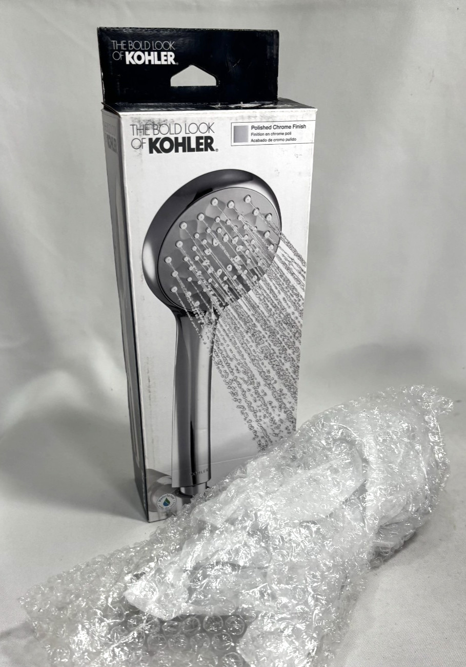 KOHLER Awaken B90 2.0 GPM Chrome Finish 3-Function Hand Shower 72420-CP NEW - FS KOHLER Awaken B90 2.0 GPM Chrome Finish 3-Function Hand Shower 72420-CP NEW - FS