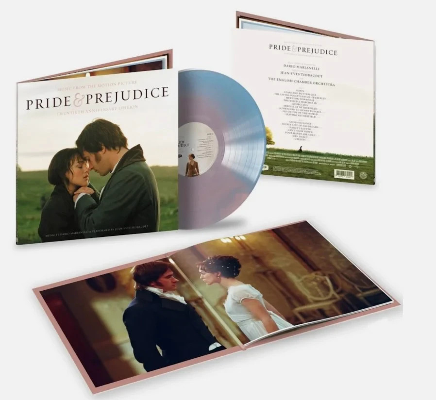 Pride & Prejudice Soundtrack (Pink & Blue Swirl Vinyl LP, 20th Anniv) Sealed Pride & Prejudice Soundtrack (Pink & Blue Swirl Vinyl LP, 20th Anniv) Sealed
