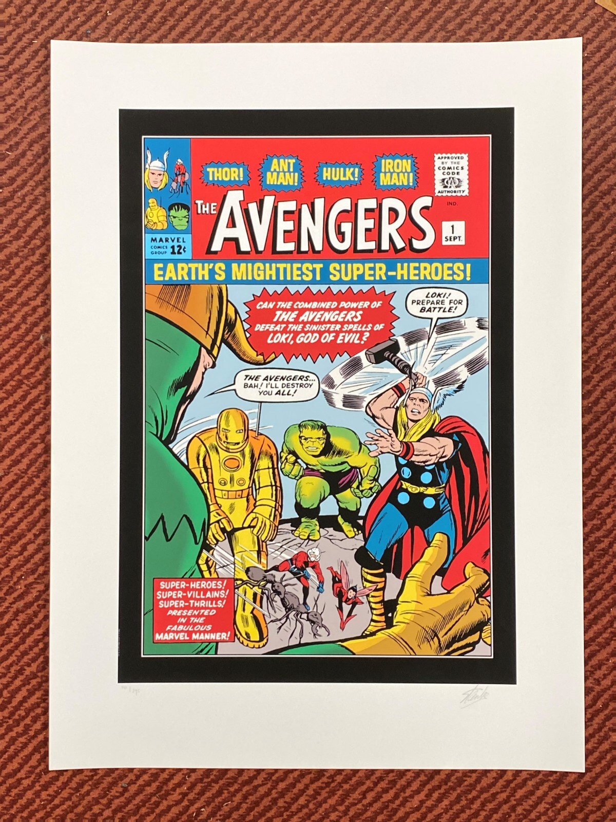 Marvel Comics - Avengers #1 - Stan Lee Signed Limited Edition Print