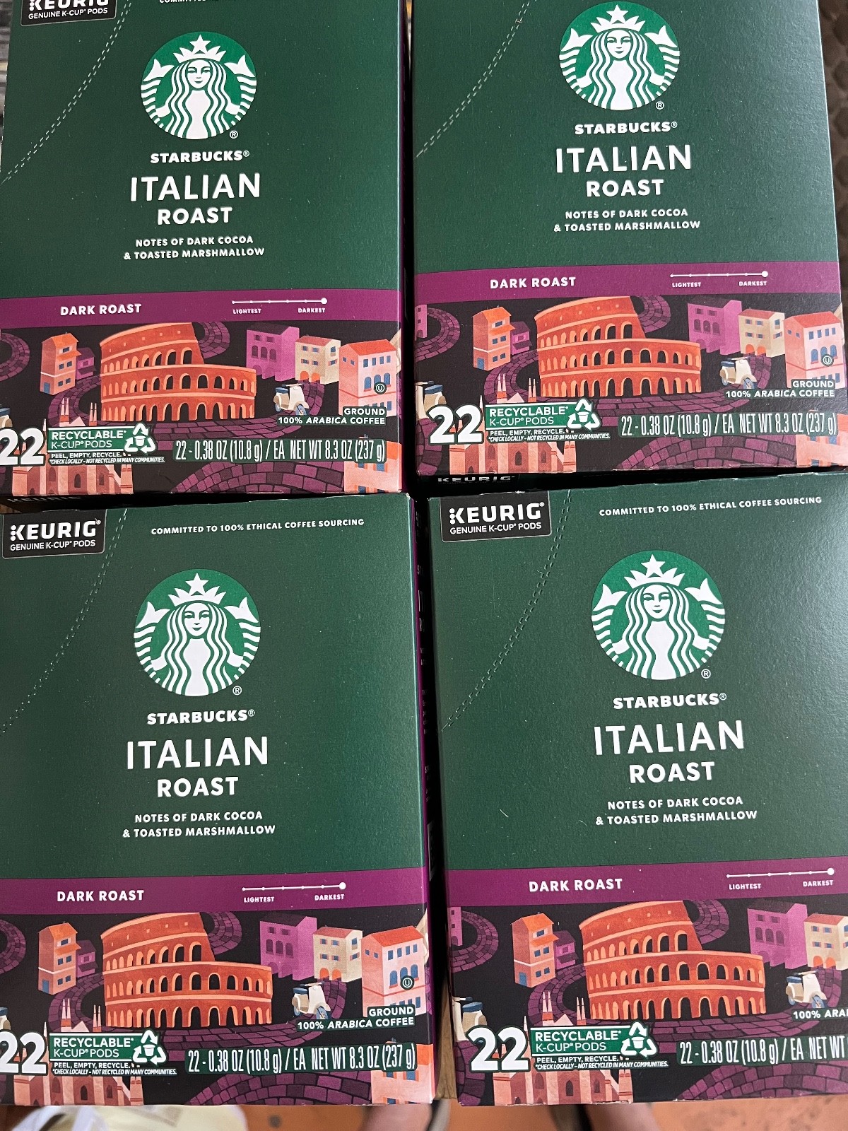 Starbucks Italian Roast 88ct 8/26 Starbucks Italian Roast 88ct 8/26