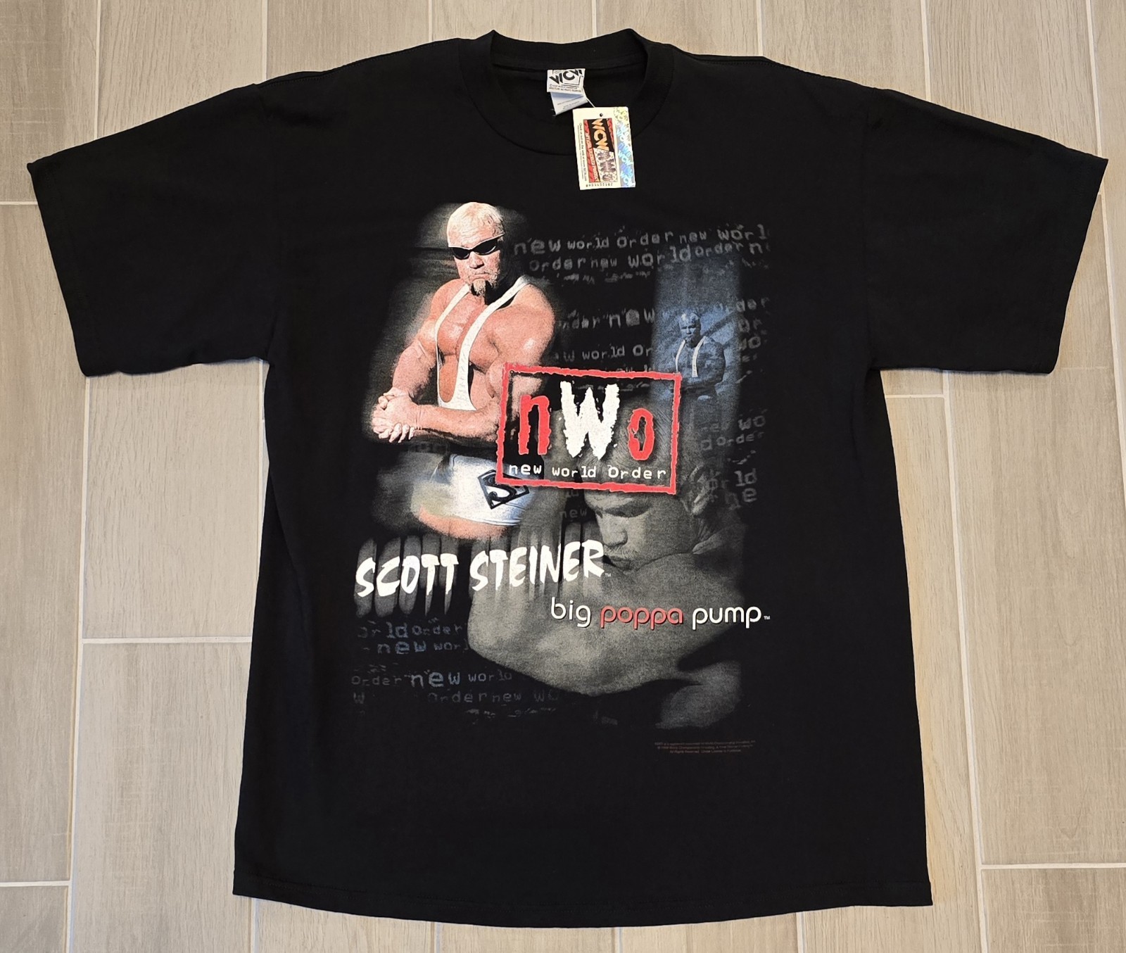 NWT Scott Steiner Big Poppa Pump Shirt NWO Run With Pac XL WCW 90\'s Vintage NWT Scott Steiner Big Poppa Pump Shirt NWO Run With Pac XL WCW 90\'s Vintage