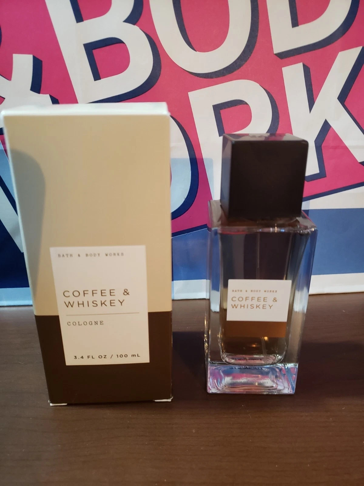 Bath & Body Works for Men Coffee & Whiskey 3.4 oz Cologne Spray New in Box Bath & Body Works for Men Coffee & Whiskey 3.4 oz Cologne Spray New in Box