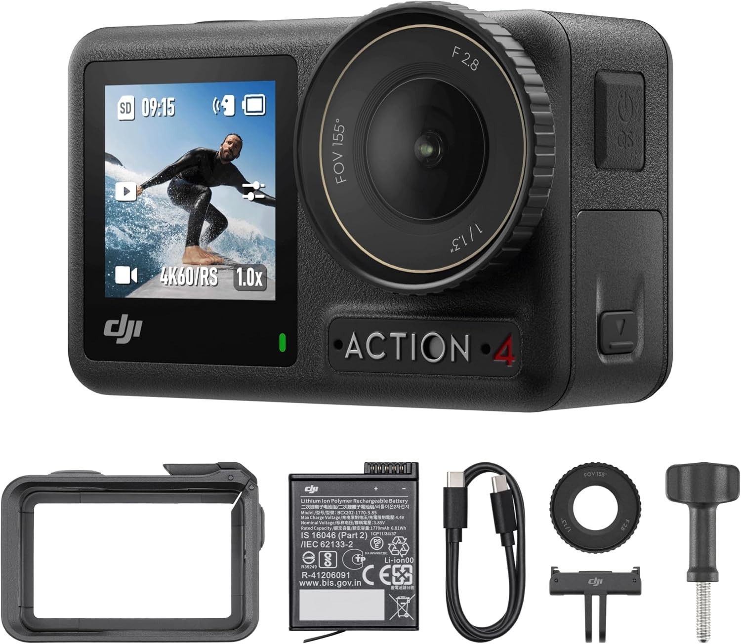 DJI Osmo Action 4 Essential Combo, Waterproof Action Camera Vlogging Camera DJI Osmo Action 4 Essential Combo, Waterproof Action Camera Vlogging Camera