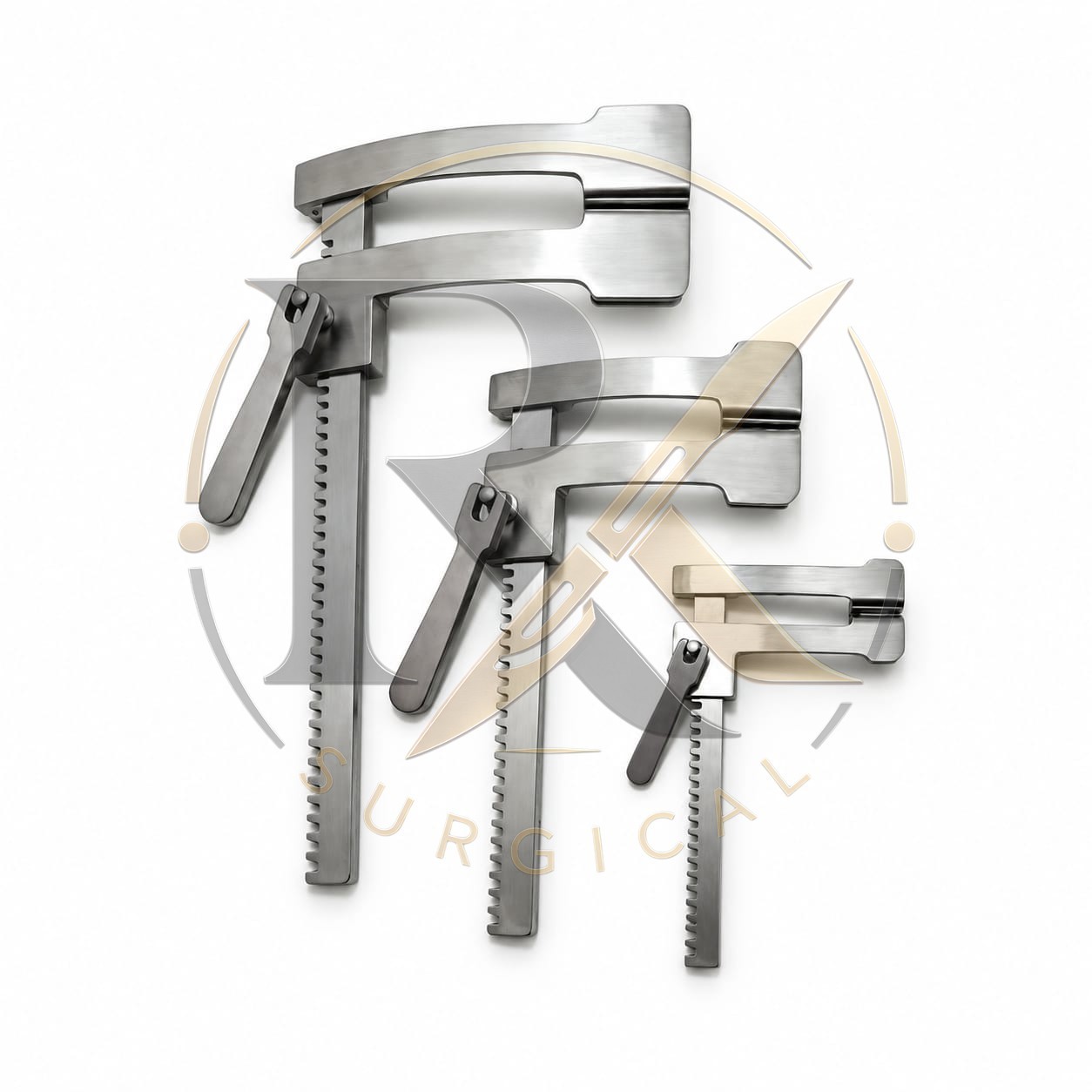 Finochietto Rib Spreader Set of 3 Pcs Medium+Small+Baby Rib Retractors premium