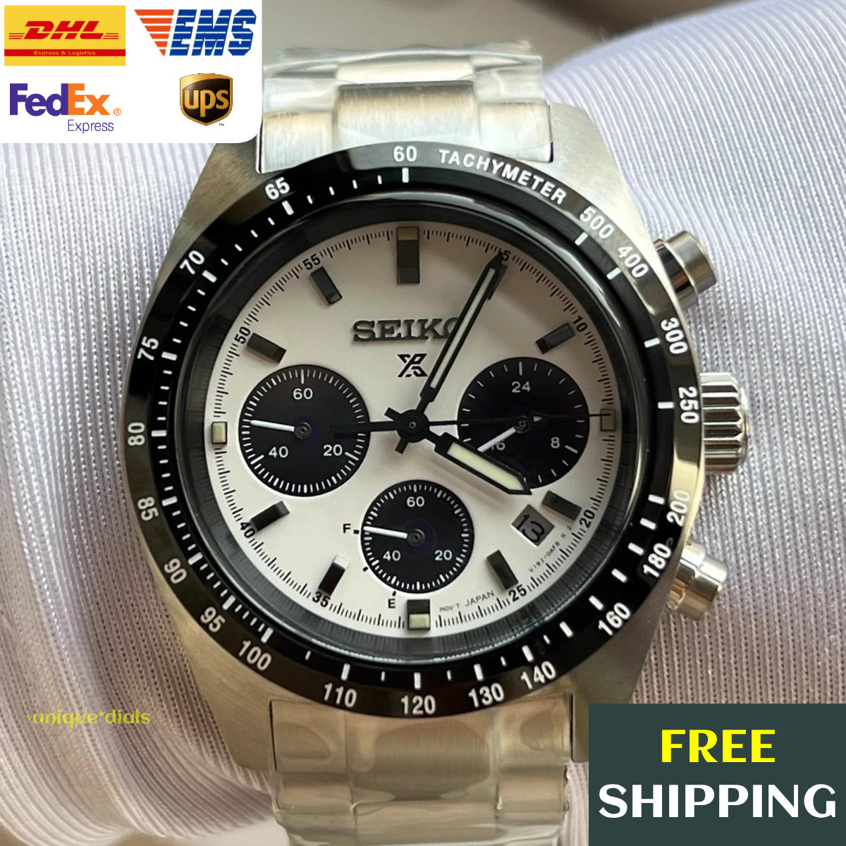 Seiko Prospex SSC813 'Panda' 39mm Speedtimer Solar Chronograph Watch New in Box Seiko Prospex SSC813 'Panda' 39mm Speedtimer Solar Chronograph Watch New in Box