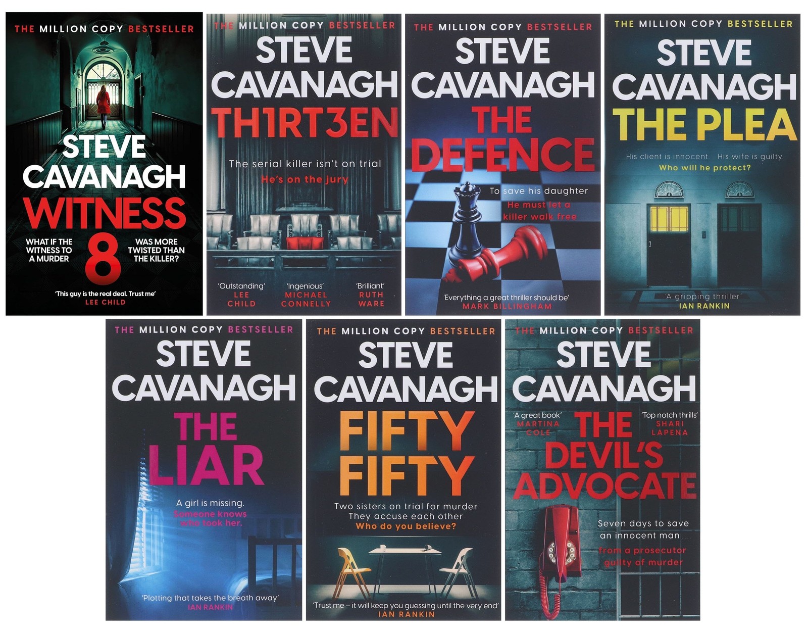 Eddie Flynn Series By Steve Cavanagh 7 Books Collection Set - Fiction - PB