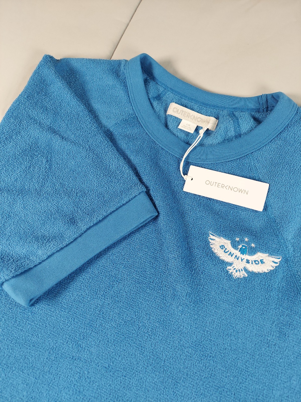NWT Outerknown Sweater Mens Large Crewneck Pullover Sunnyside Hightide Comfort NWT Outerknown Sweater Mens Large Crewneck Pullover Sunnyside Hightide Comfort