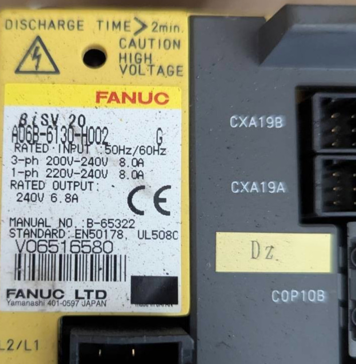 FANUC A06B-6130-H002 G Amplifier There are no customs duties for US buyers.