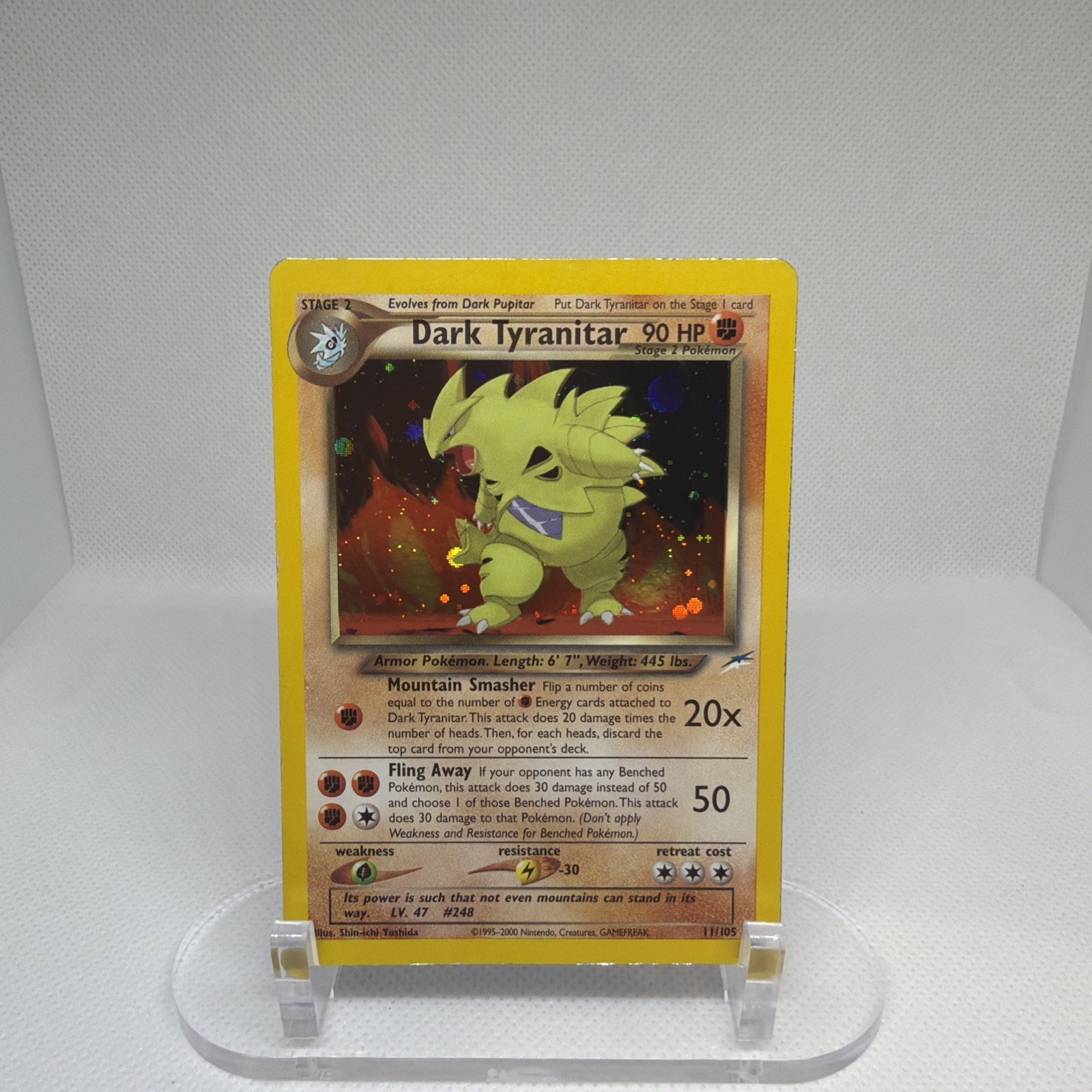 Pokemon TCG Vintage Dark Tyranitar 11/105 Neo Destiny Holo Rare Pokemon TCG Vintage Dark Tyranitar 11/105 Neo Destiny Holo Rare
