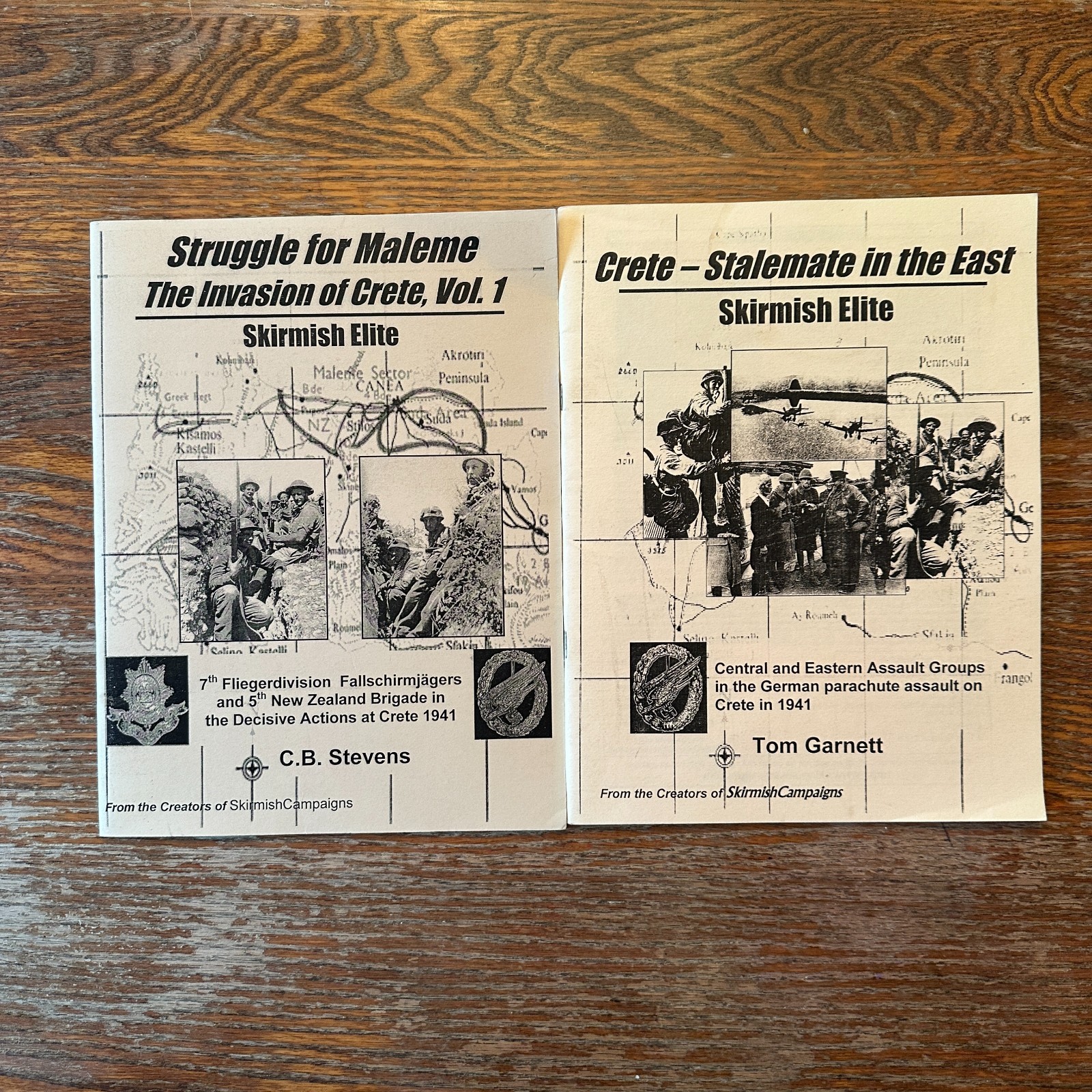 Skirmish Elite Two Book Lot Struggle for Maleme & Crete Stalemate Paperbacks VG