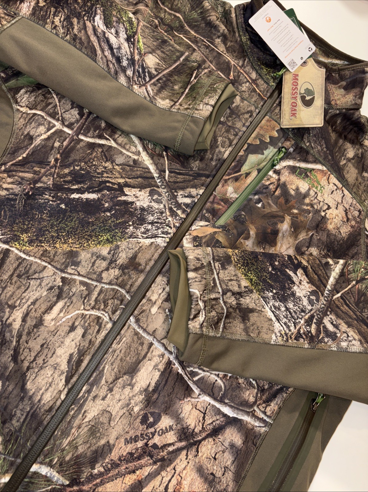 L.L. Bean X Mossy Oak Camo Full Zip Ridge Ranger Soft Shell Jacket Men’s LG DNA L.L. Bean X Mossy Oak Camo Full Zip Ridge Ranger Soft Shell Jacket Men’s LG DNA