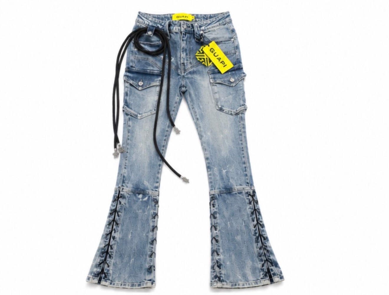 GUAPI JEANS AQUA BLUE WAXED ROPE