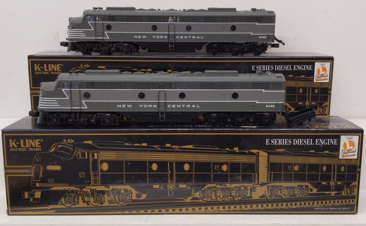 K-Line K28701S O Gauge New York Central E8 AA Diesel Locomotive Set #4046/4049
