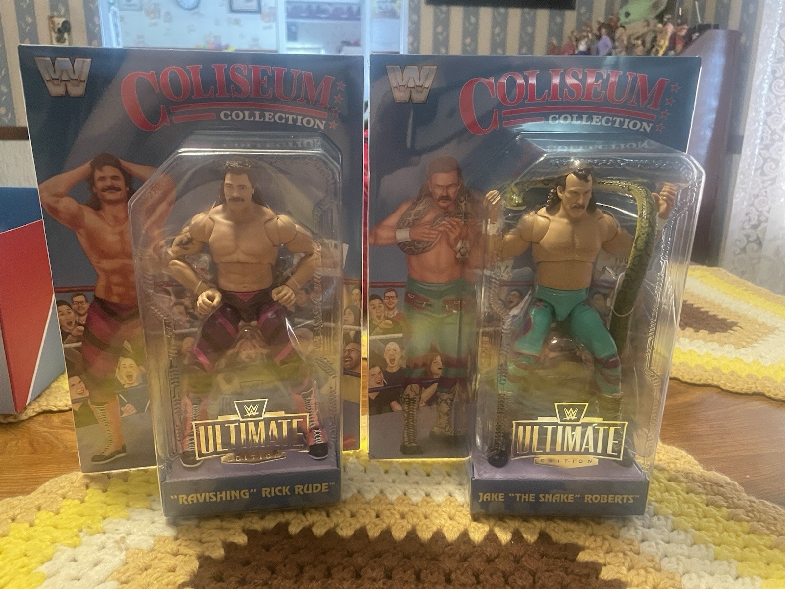 WWE Coliseum Collection Jake The Snake Roberts Ravishing Rick Rude Brand New WWE Coliseum Collection Jake The Snake Roberts Ravishing Rick Rude Brand New