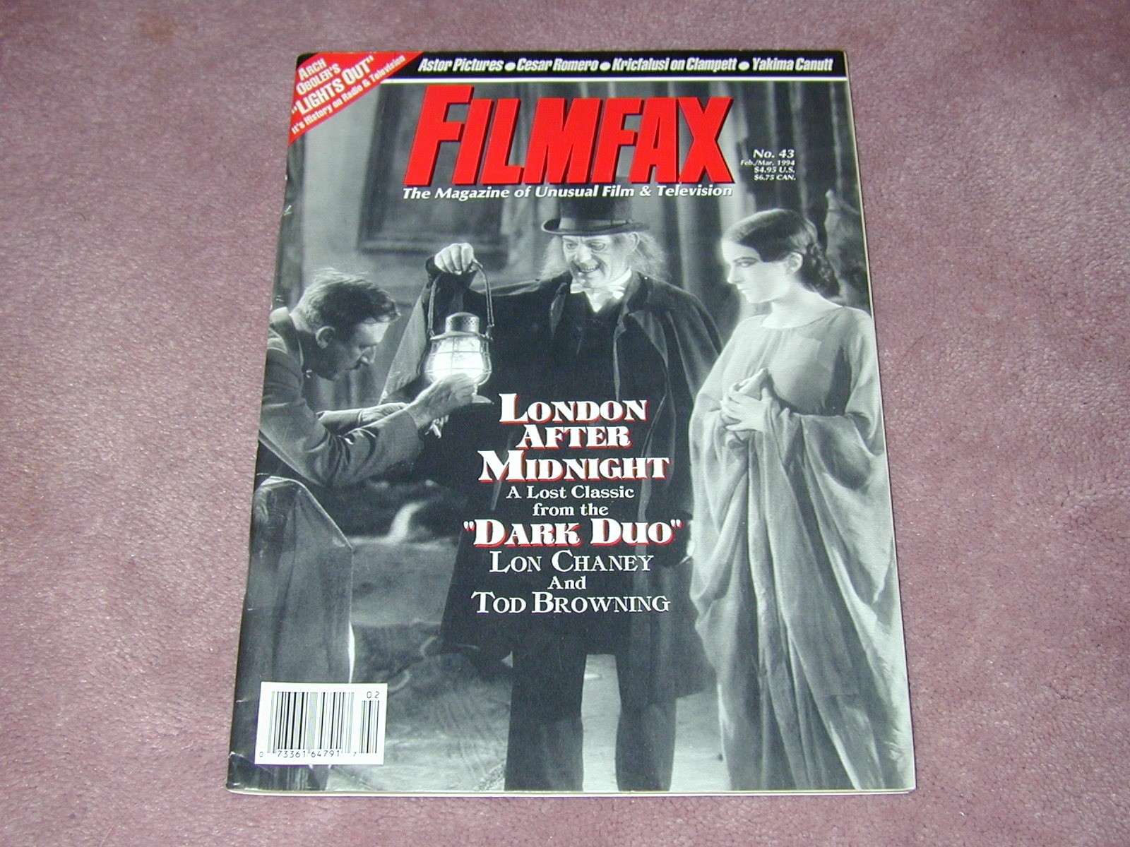 FILMFAX # 43, Lon Chaney, London After Midnight, Cesar Romero, USA FILMFAX # 43, Lon Chaney, London After Midnight, Cesar Romero, USA