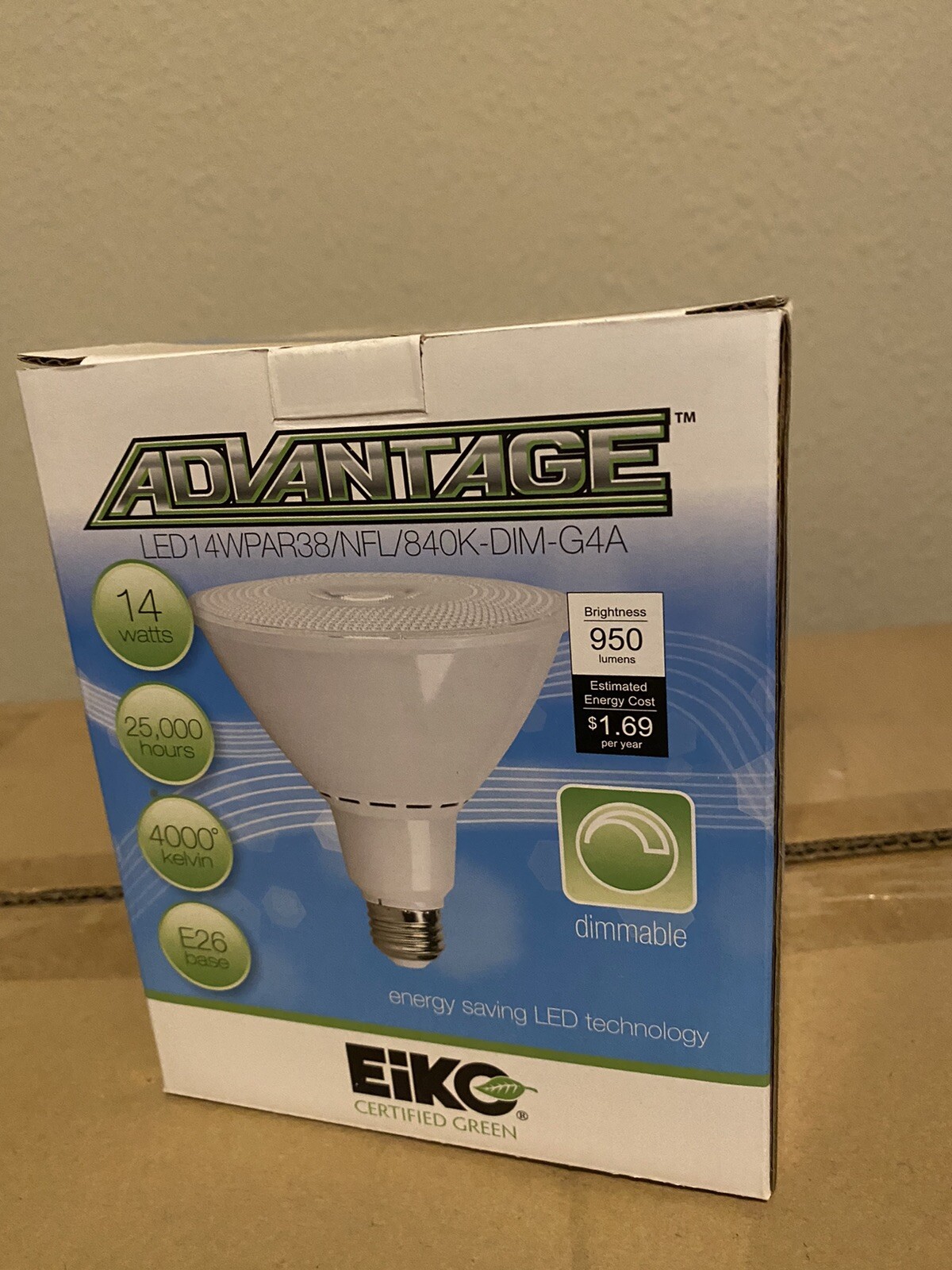 EIKO Advantage LED 14WPAR38/NFL/840K-DIM-G4A EIKO Advantage LED 14WPAR38/NFL/840K-DIM-G4A