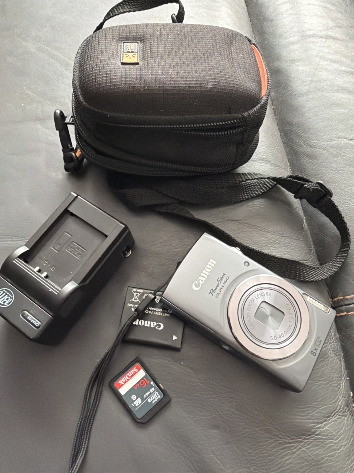 Canon PowerShot ELPH 160 HS Point & Shoot Camera 20.2MP 8x Zoom Clean 16GB