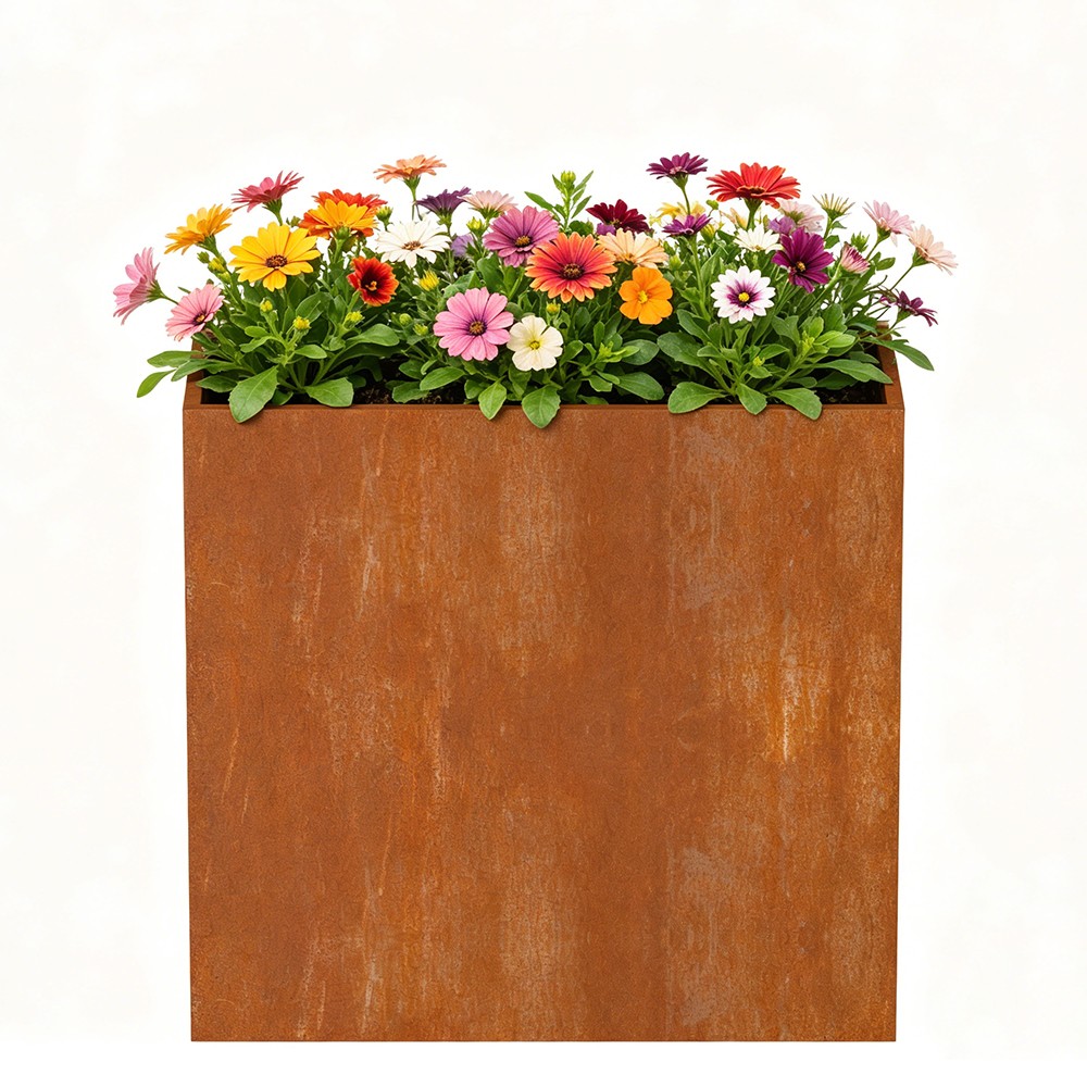 Corten Steel Planter 24\